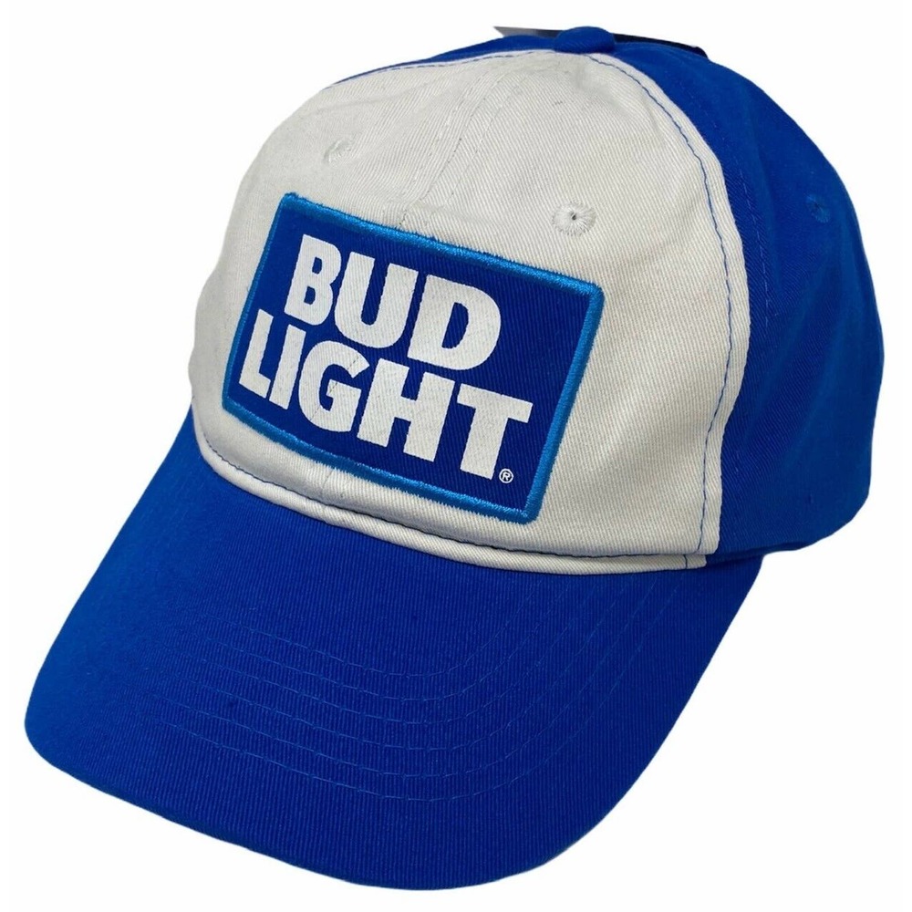 Budweiser Bud Light Beer Men's Anheuser-Busch Retro Adjustable Hat Cap